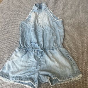 Light Blue Denim Romper by Bella Dahl